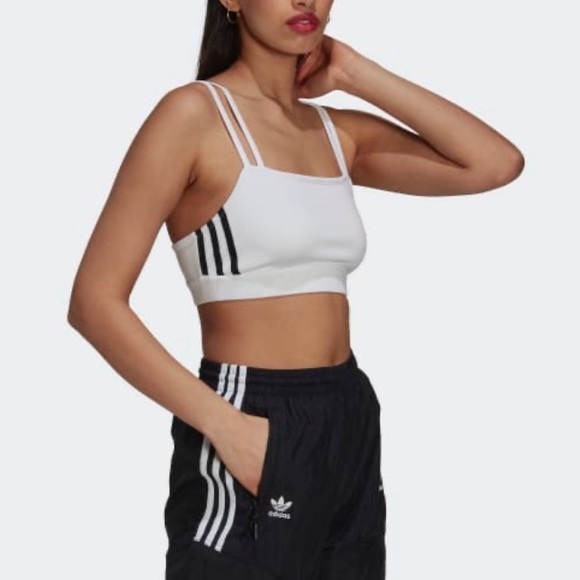 Adidas adicolor classic bra top white sport bra - Picture 3 of 6